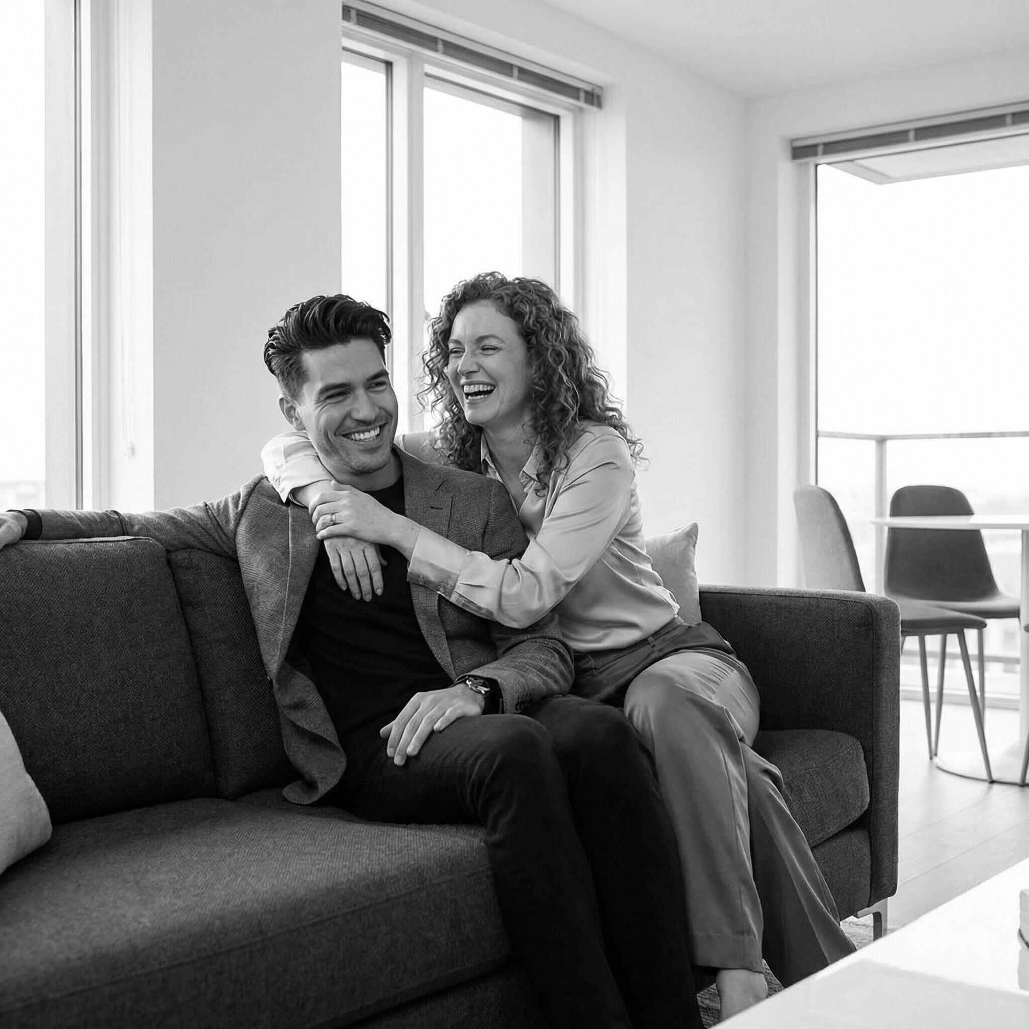 Paar das emotionale Stabilität hat